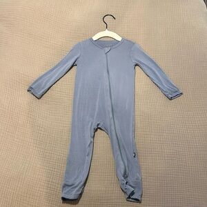 Kyte BABY zippered romper, colour: slate, size 18-24 mo